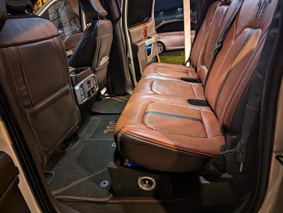 King Ranch rear bench seats after leather conditioning