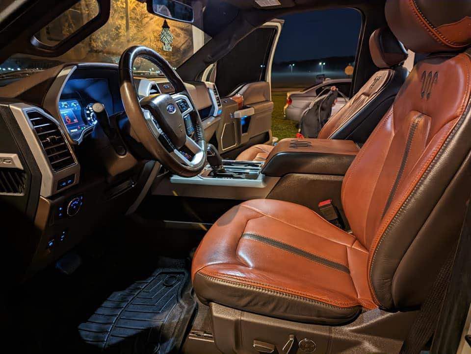 King Ranch interior after detailing